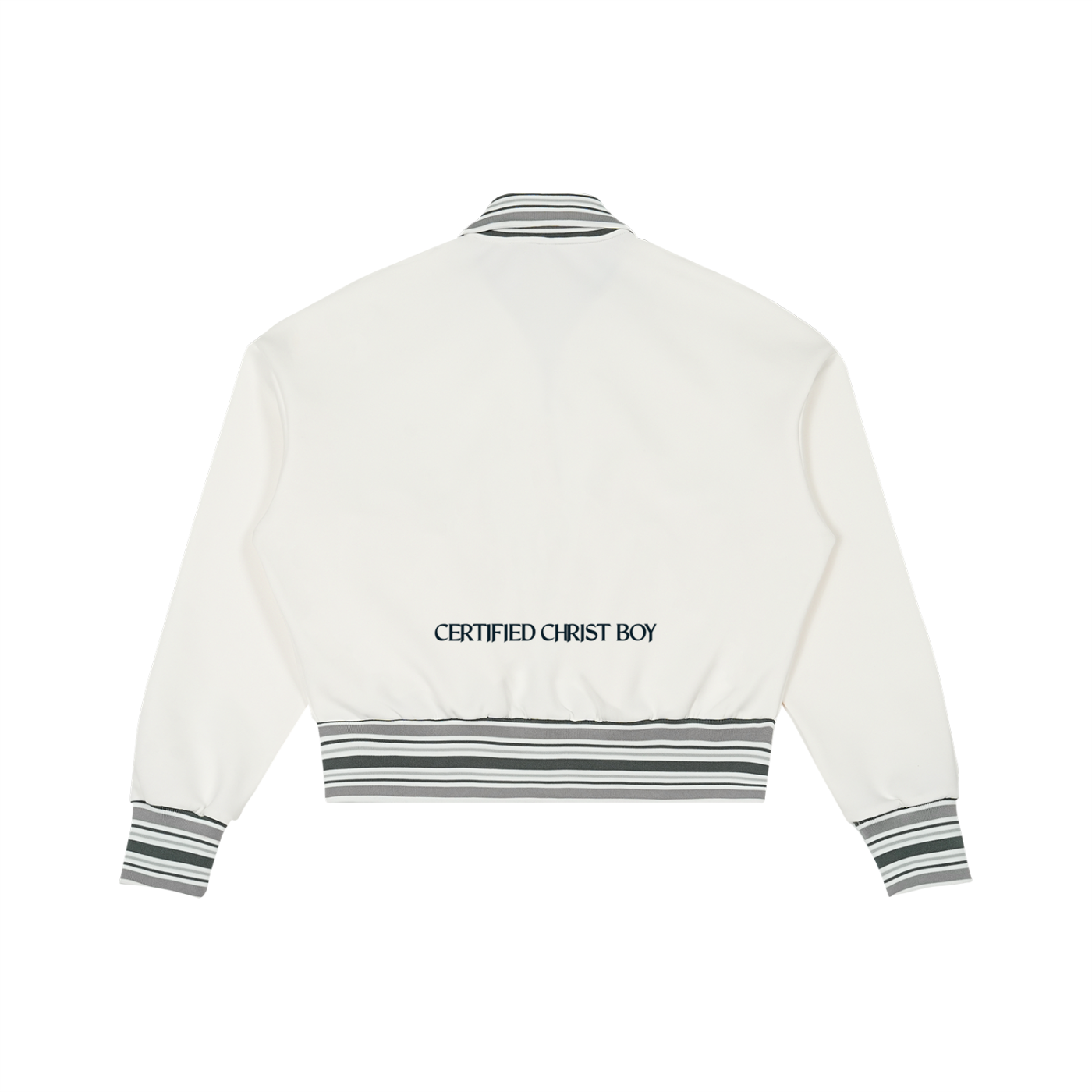 Striped Rib Collar Zip Jacket | ChristBoyz